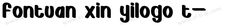 fontuan xin yilogo t字体转换